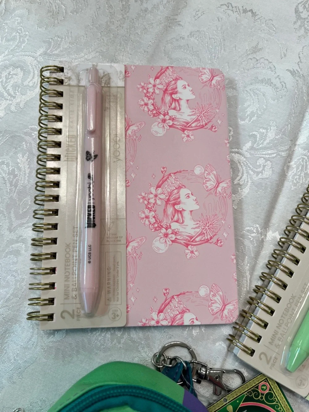 Wicked Mini Backpack Coin Purse Keychain + 2 Yoobi x Wicked Notebook & Pen Sets - Picture 4 of 7